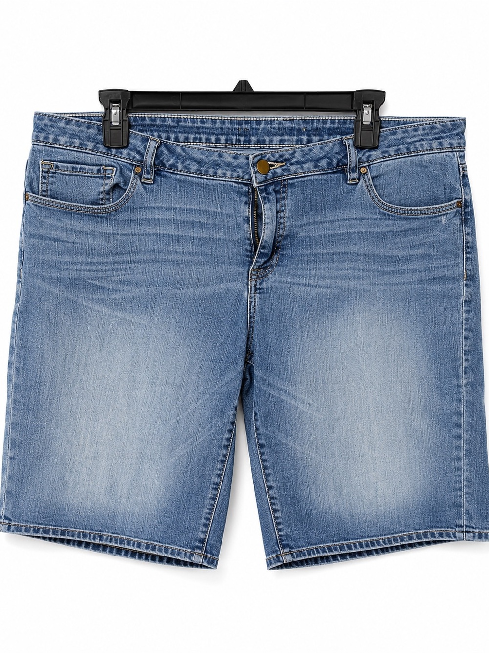 Classic Modern Light Blue Denim Bermuda Shorts - Casual Everyday Style